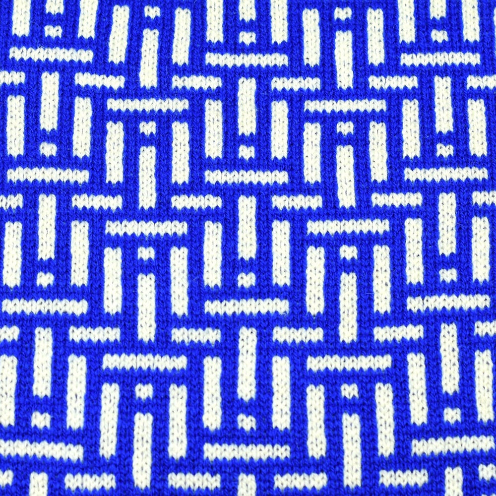 Kinetic Pattern Scarf Blue/White