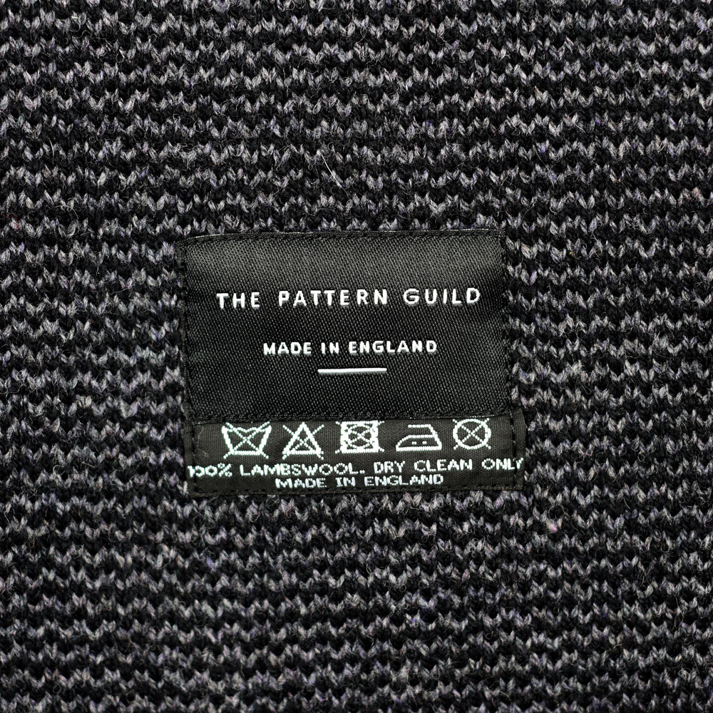 Pockets Pattern Scarf Grey/Black