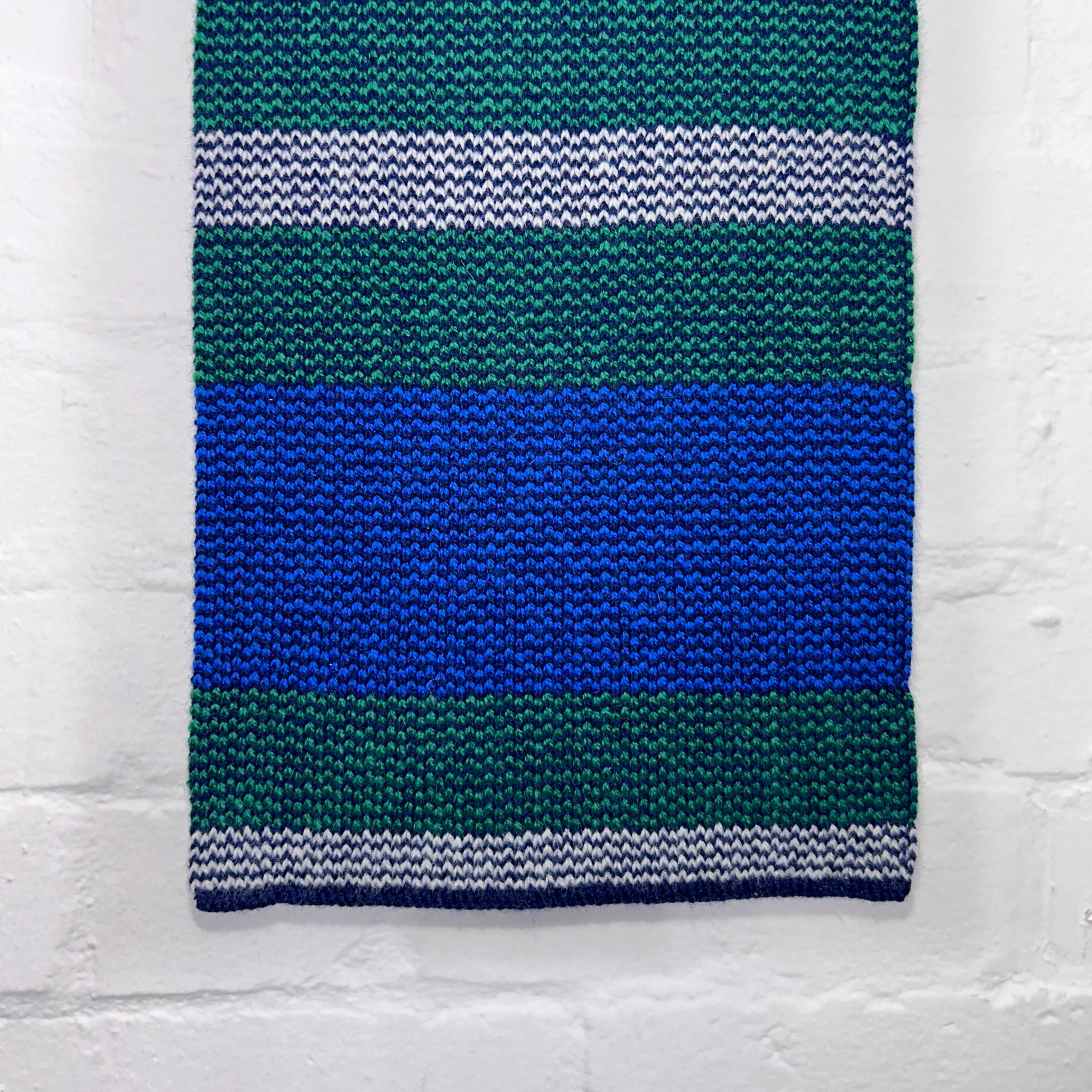 Volta Pattern Scarf Green and Blue