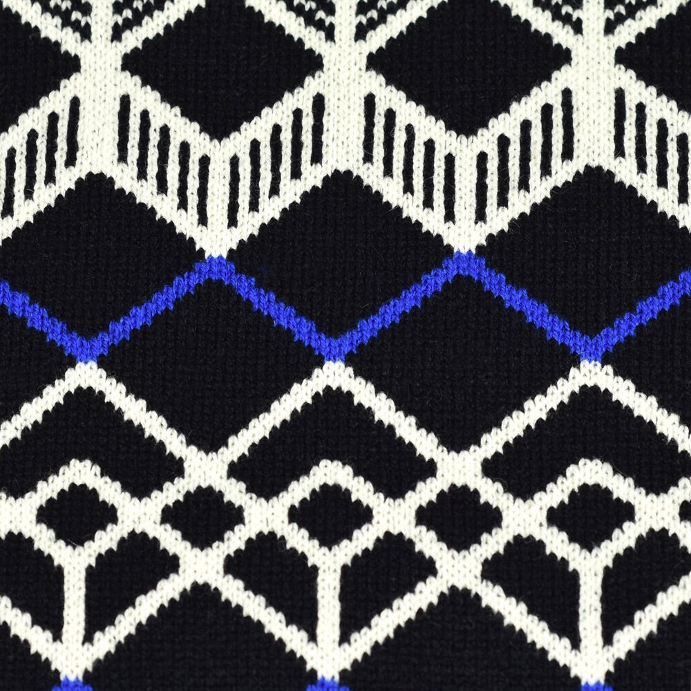 Finland Pattern Scarf Black/Blue