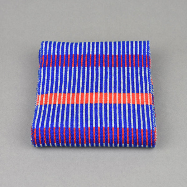 Stripes Pattern Scarf Red and Blue – The Pattern Guild